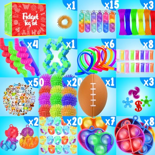 Sensory Fidget Toy Set – 180 Pieces