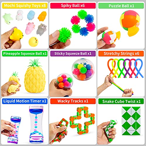 Sensory Fidget Toy Set – 76 Pieces