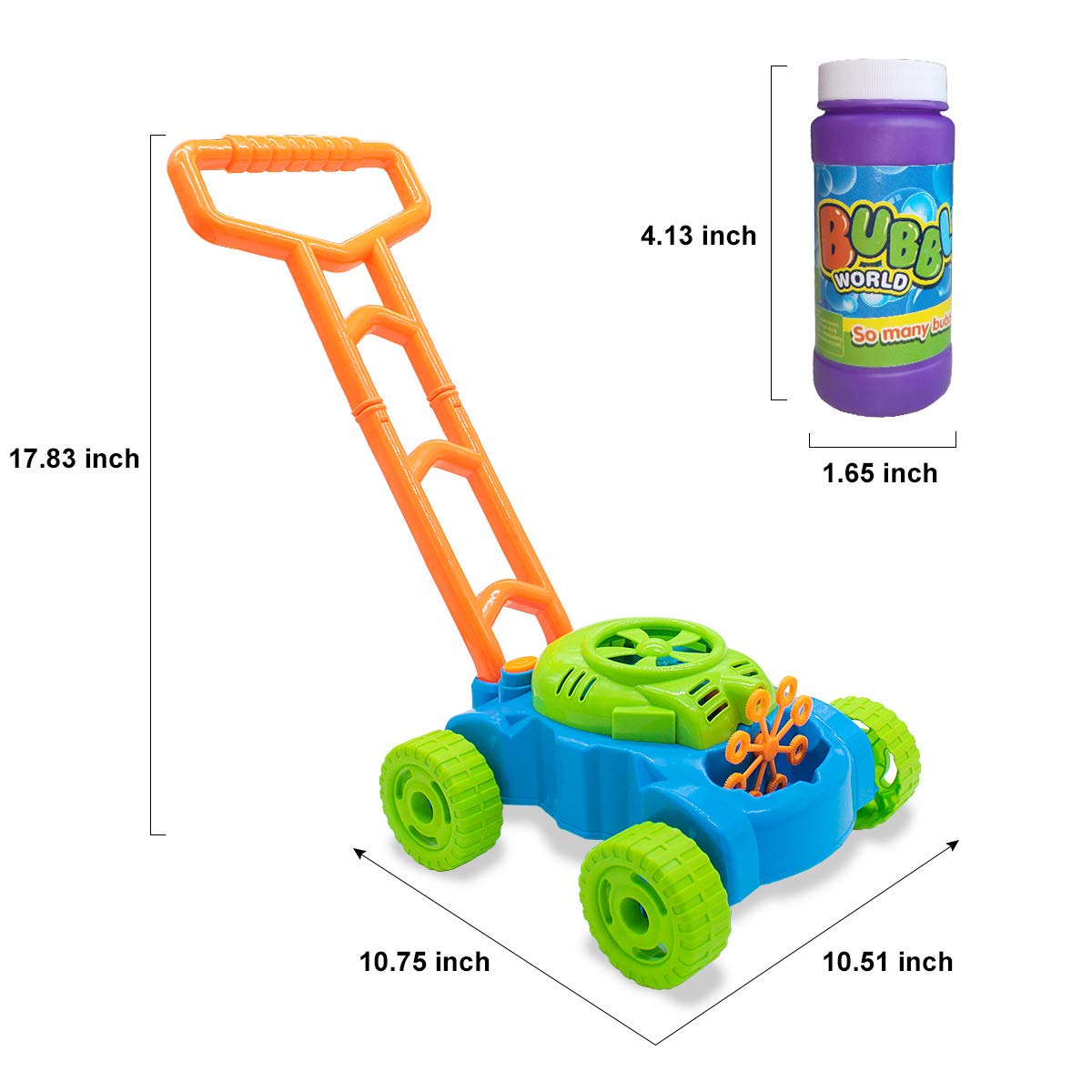 Bubble Lawn Mower for Toddlers 1–3 Years
