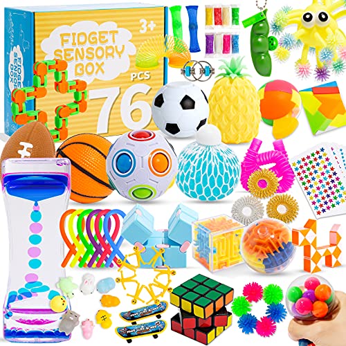 Sensory Fidget Toy Set – 76 Pieces