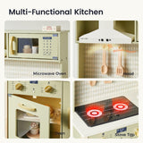 Wooden Play Kitchen with Lights & Sounds