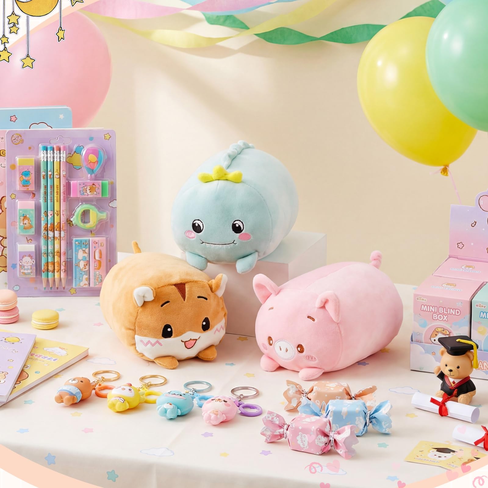 Cute Plush Toy Set – Bulk Pack