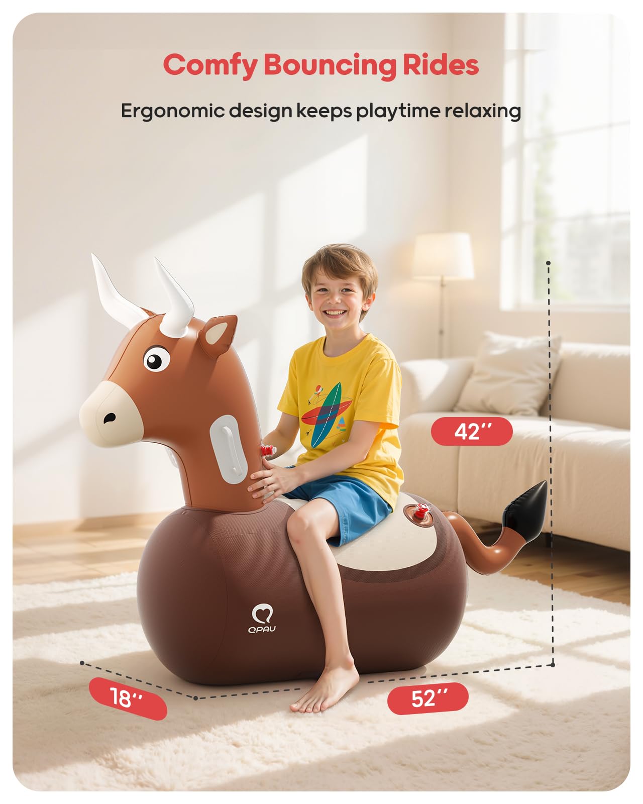 Inflatable Bouncy Hopper Toy for Kids