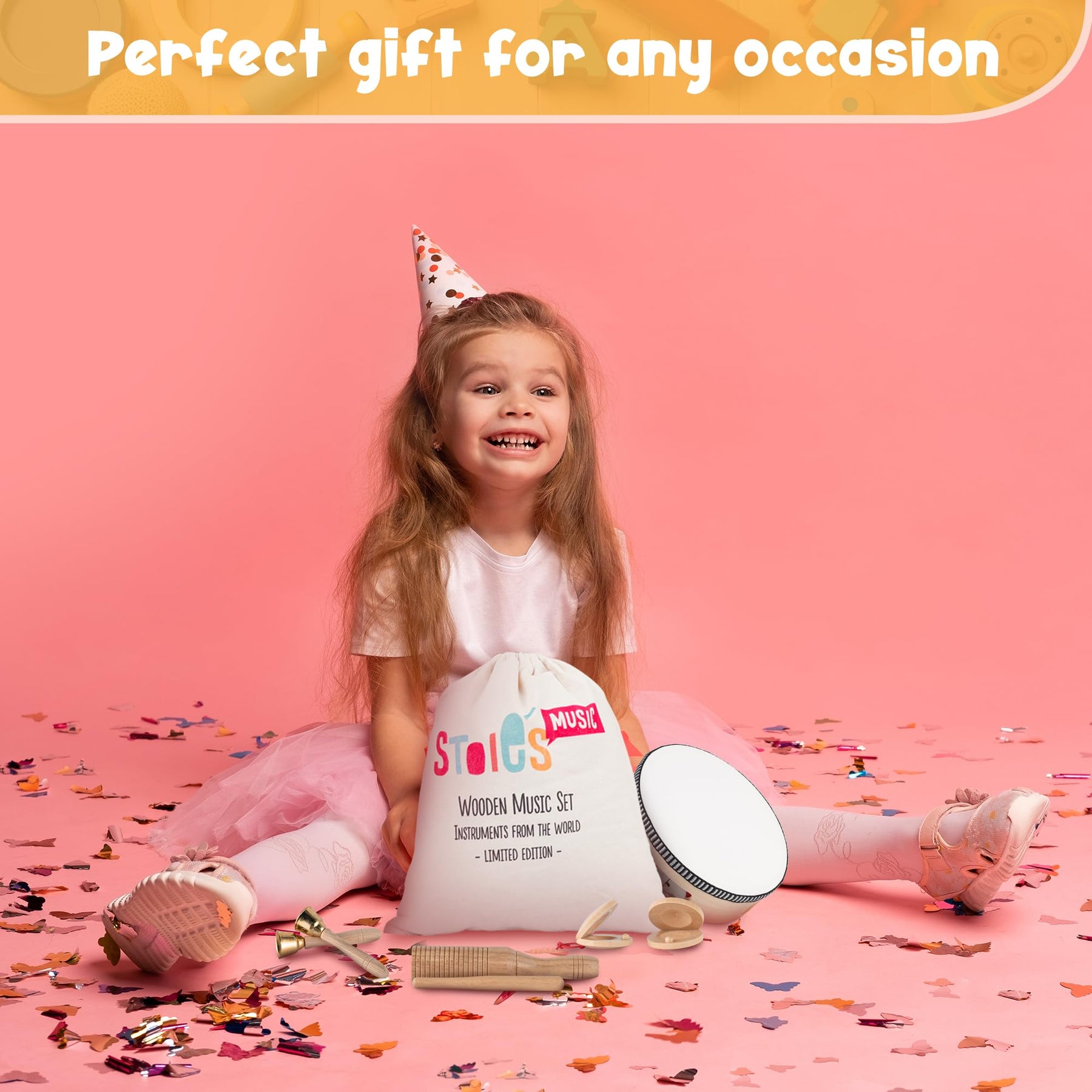 Wooden Musical Instrument Set for Kids