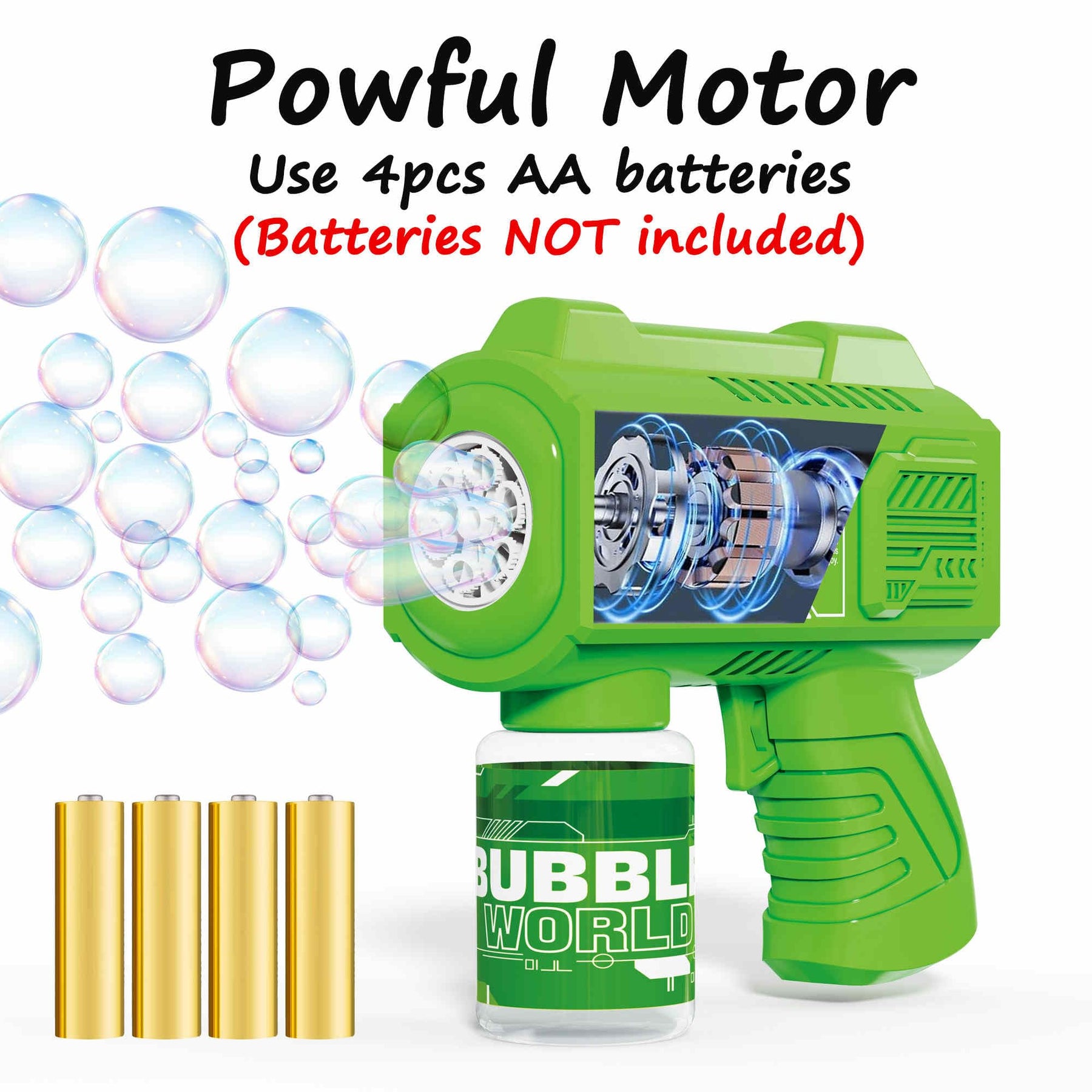 Automatic Bubble Gun Set – 8 Pack