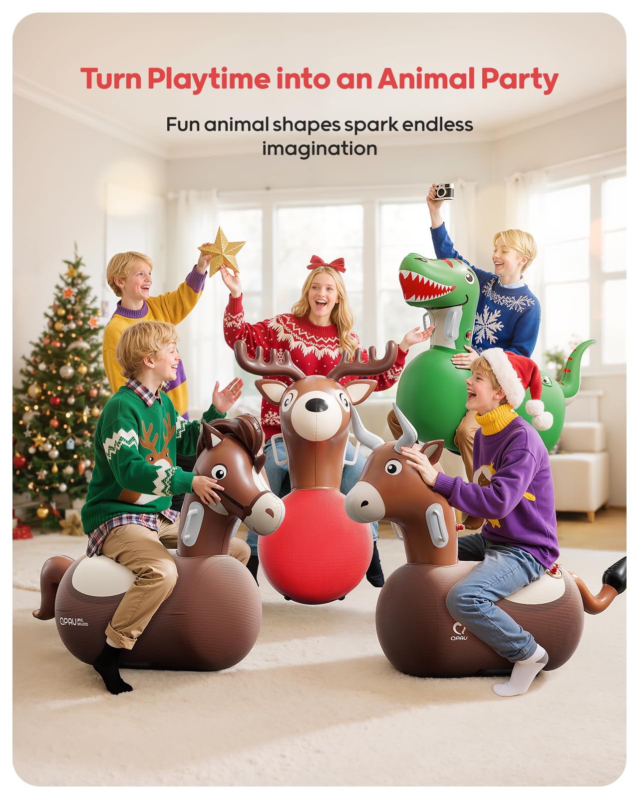 Inflatable Bouncy Hopper Toy for Kids