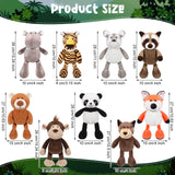 Safari Plush Animal Set – 24 Pieces
