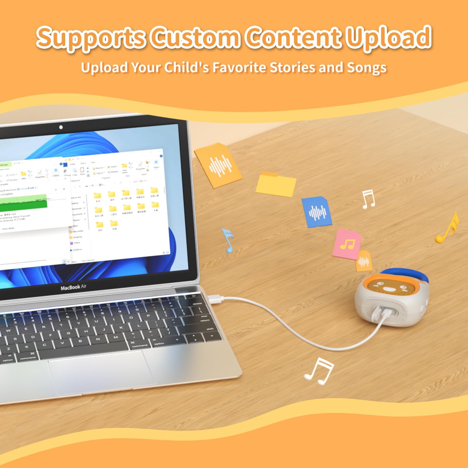 Portable Kids Music Player with Stories & Songs