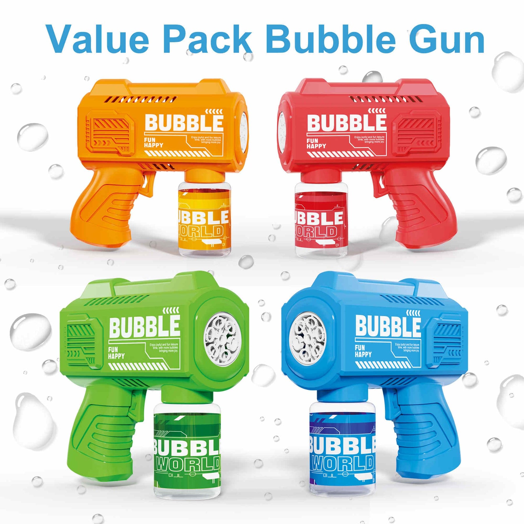 Automatic Bubble Gun Set – 8 Pack