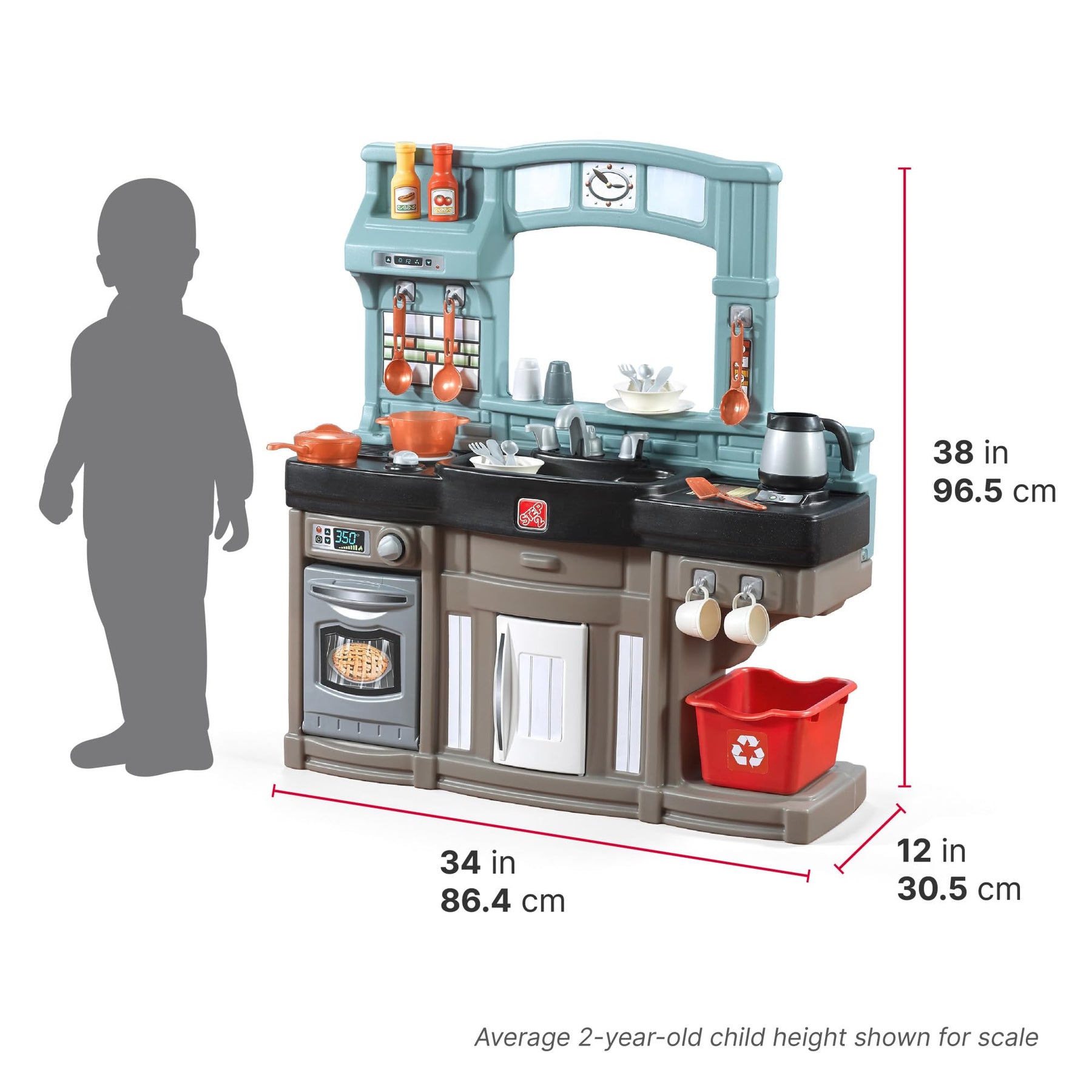 Kids Kitchen Playset with Lights & Sounds