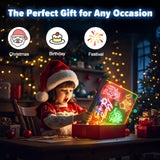 Rechargeable LED Drawing Board with Neon Lights