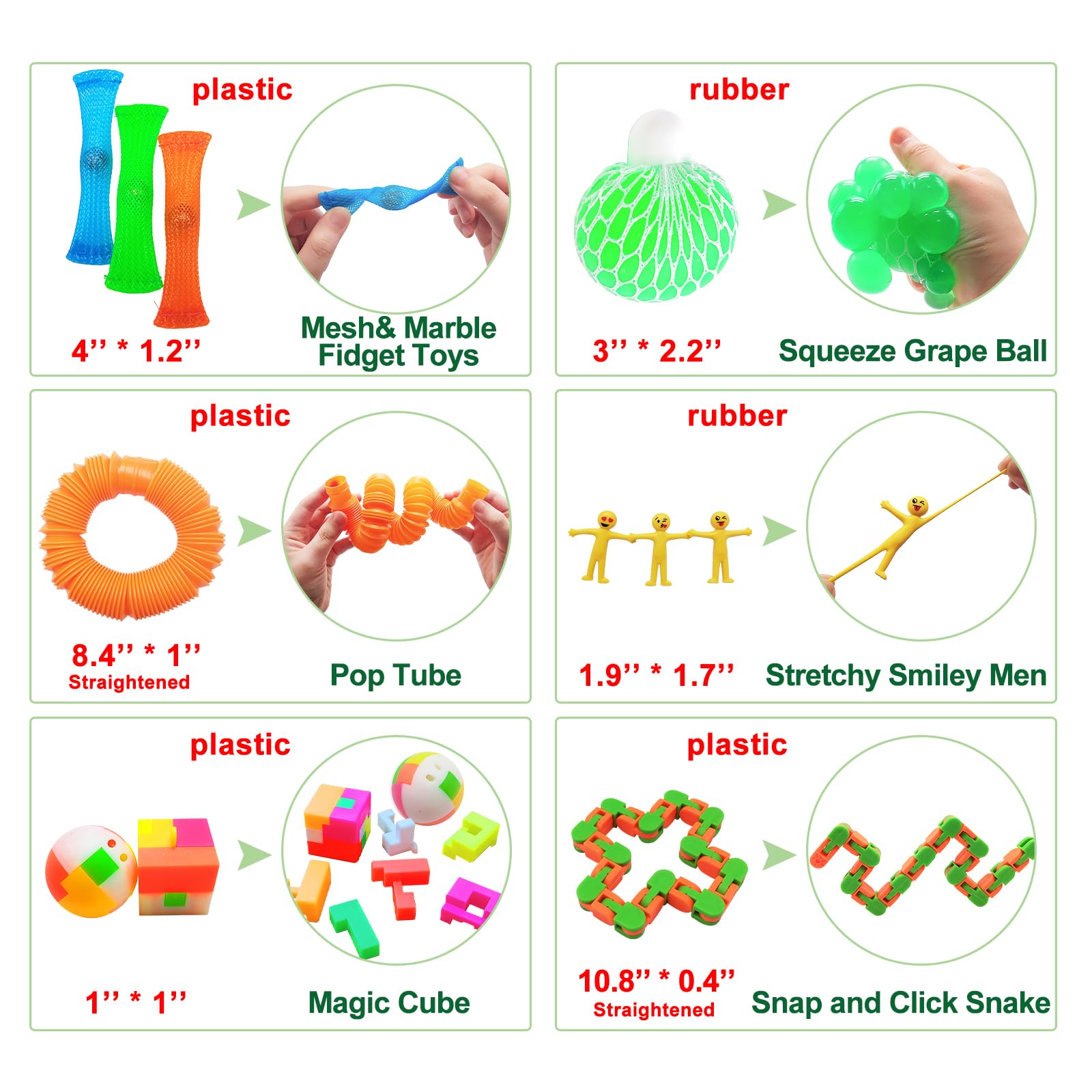 Sensory Fidget Toy Set – 35 Pieces