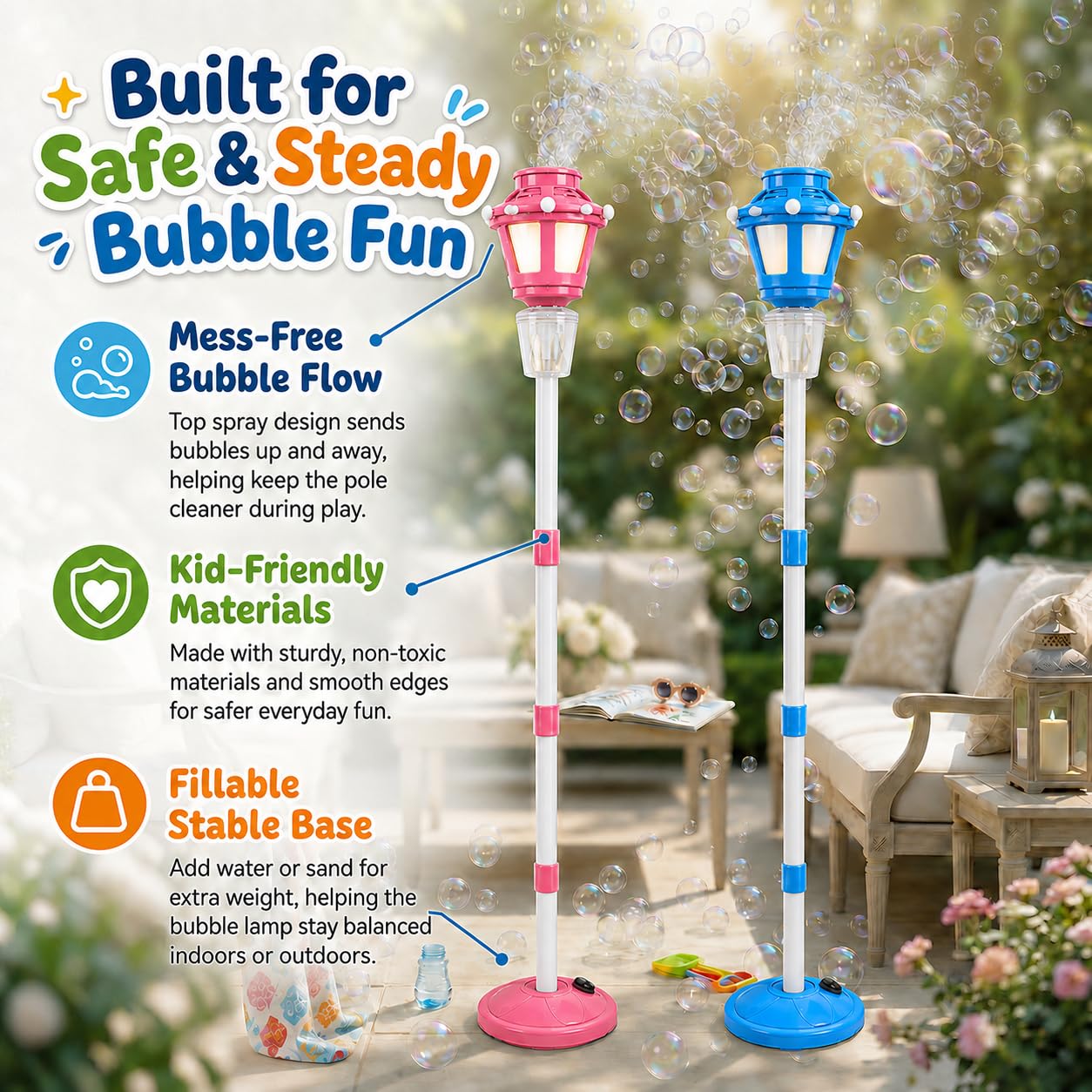 Bubble Machine with Lights & Music