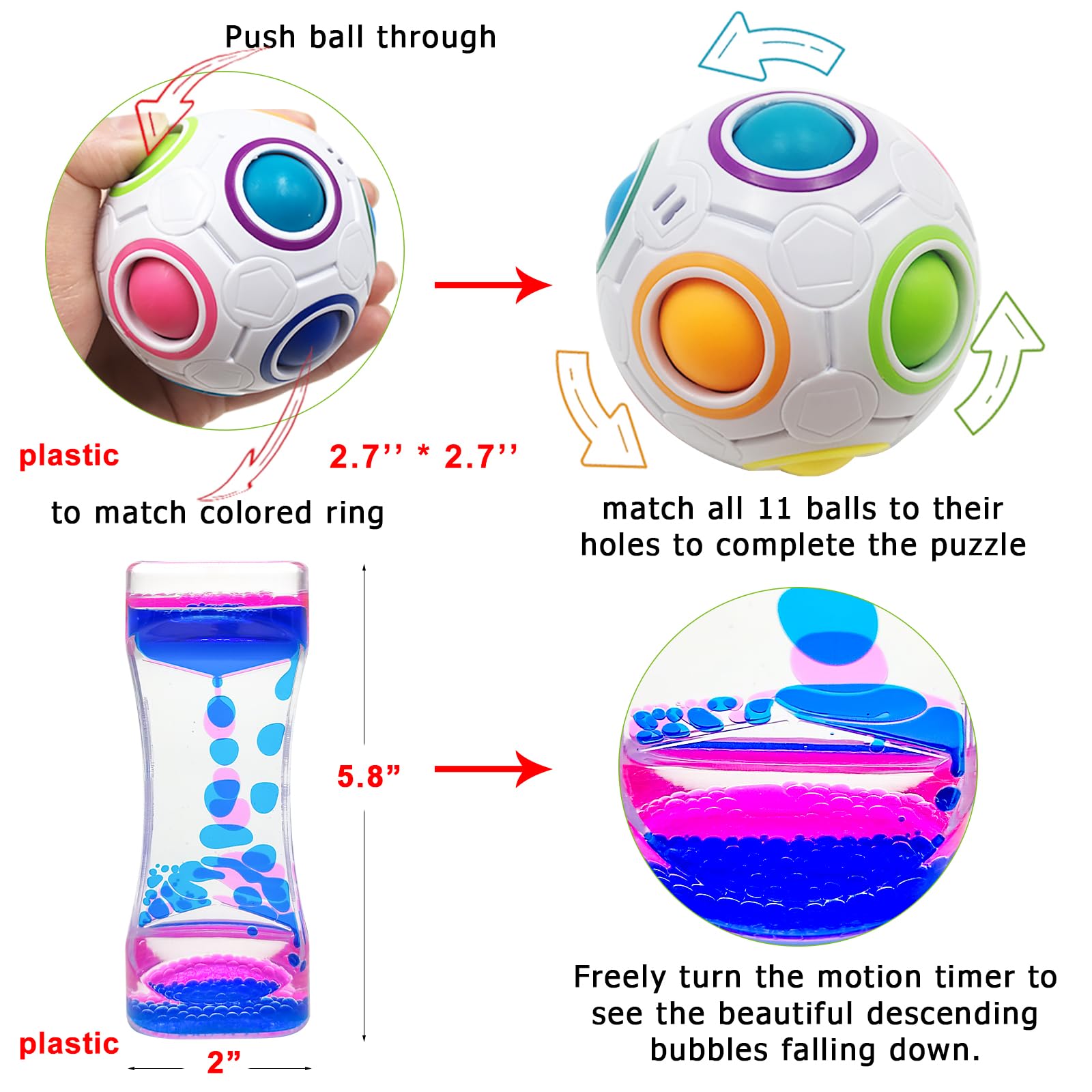 Sensory Fidget Toy Set – 35 Pieces