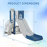 6-in-1 Toddler Slide & Climber Playset