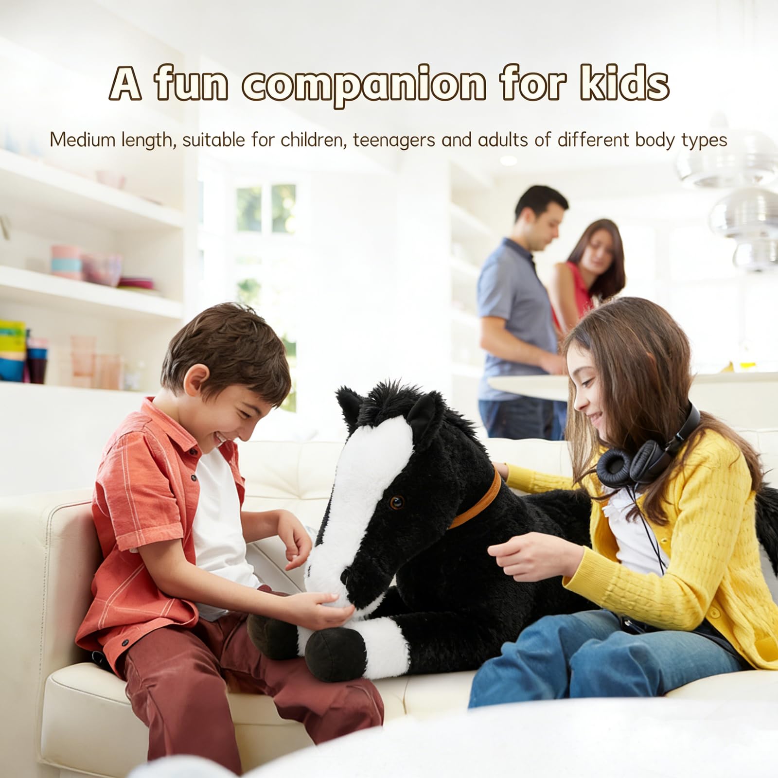Tezituor Oversized Stuffed Horse Plush Toy