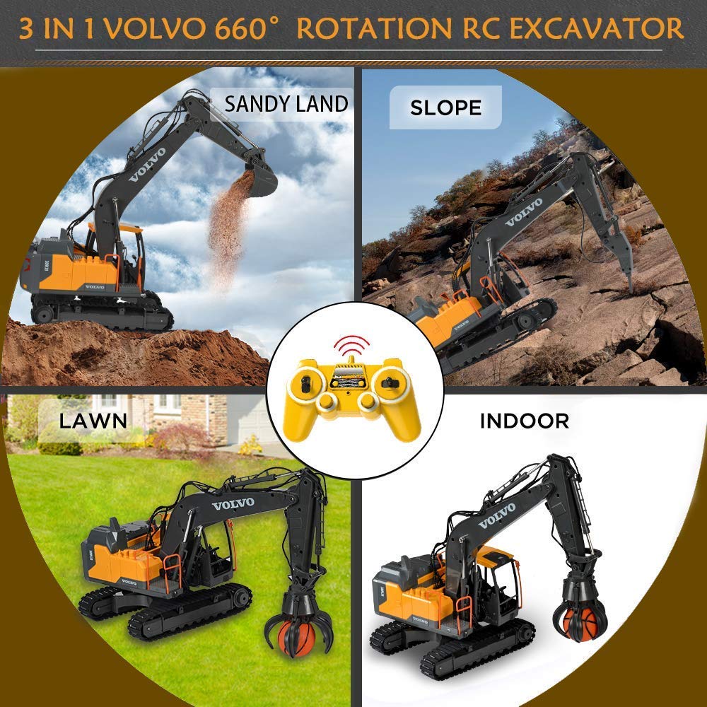 Remote Control Construction Vehicle with Lights & Sounds