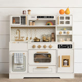 White Gold Play Kitchen Toys