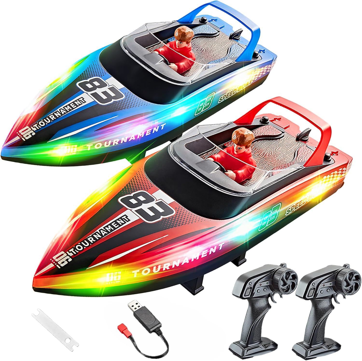 Remote Control Speed Boat – 2 Pack