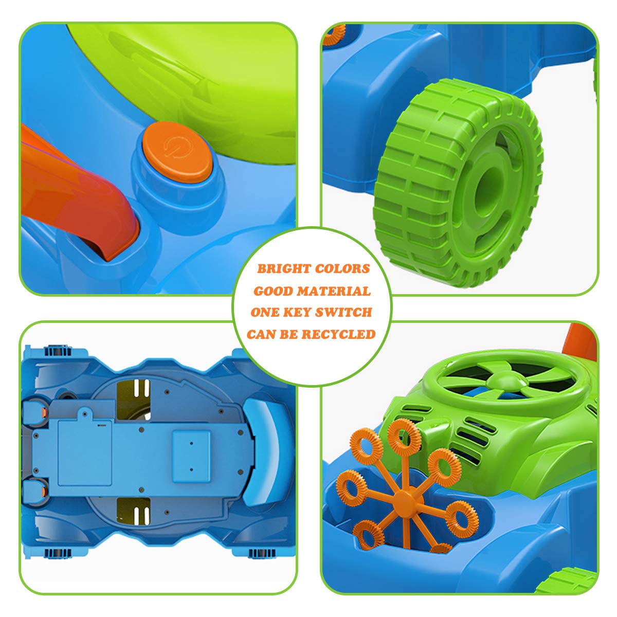 Bubble Lawn Mower for Toddlers 1–3 Years
