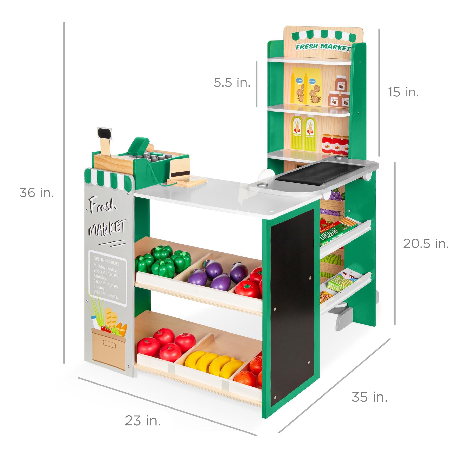 Kids Grocery Store Play Set