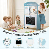 Kids Grocery Store & Puppet Theater Playset