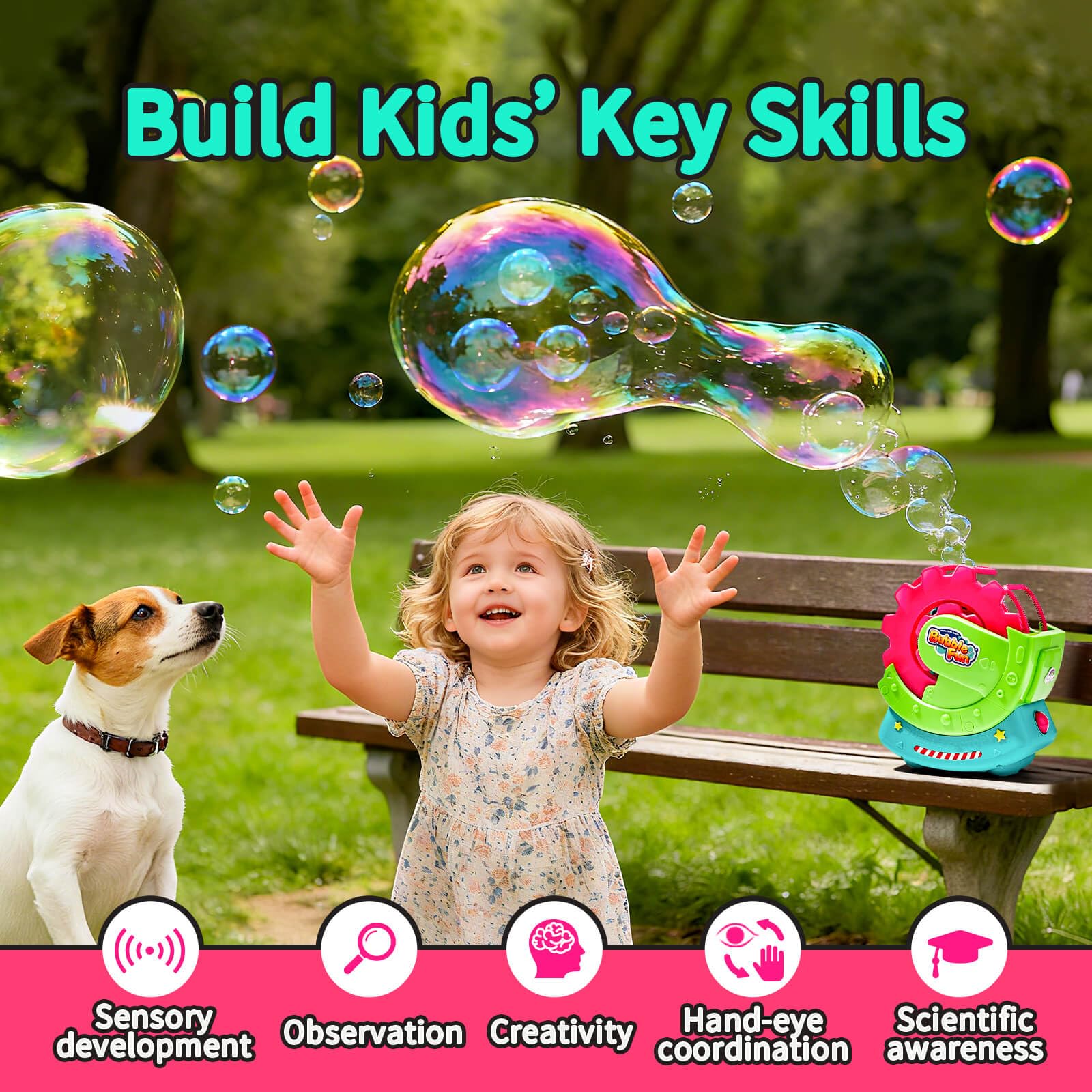 Extra Large Bubble Machine with Solution