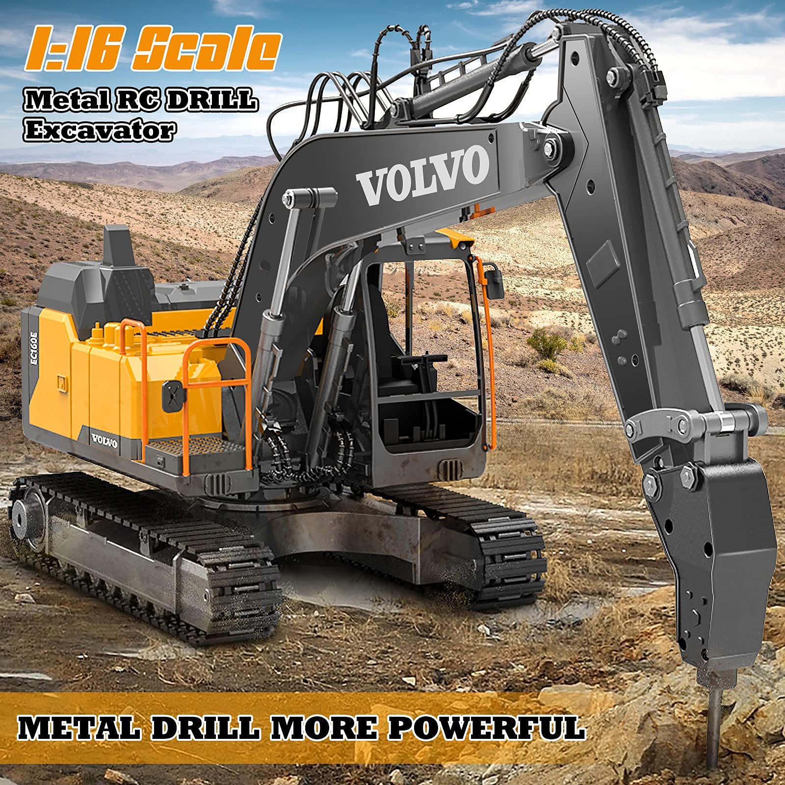 Remote Control Construction Vehicle with Lights & Sounds