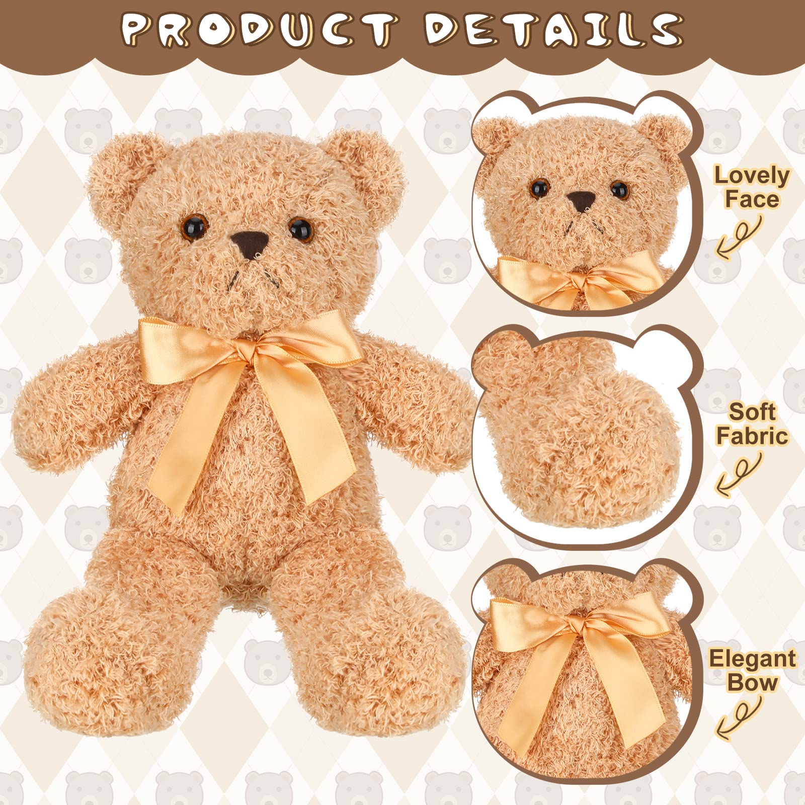 Teddy Bear Plush Set – 30 Pieces
