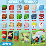 Magnetic Building Blocks Set – 200 Pieces