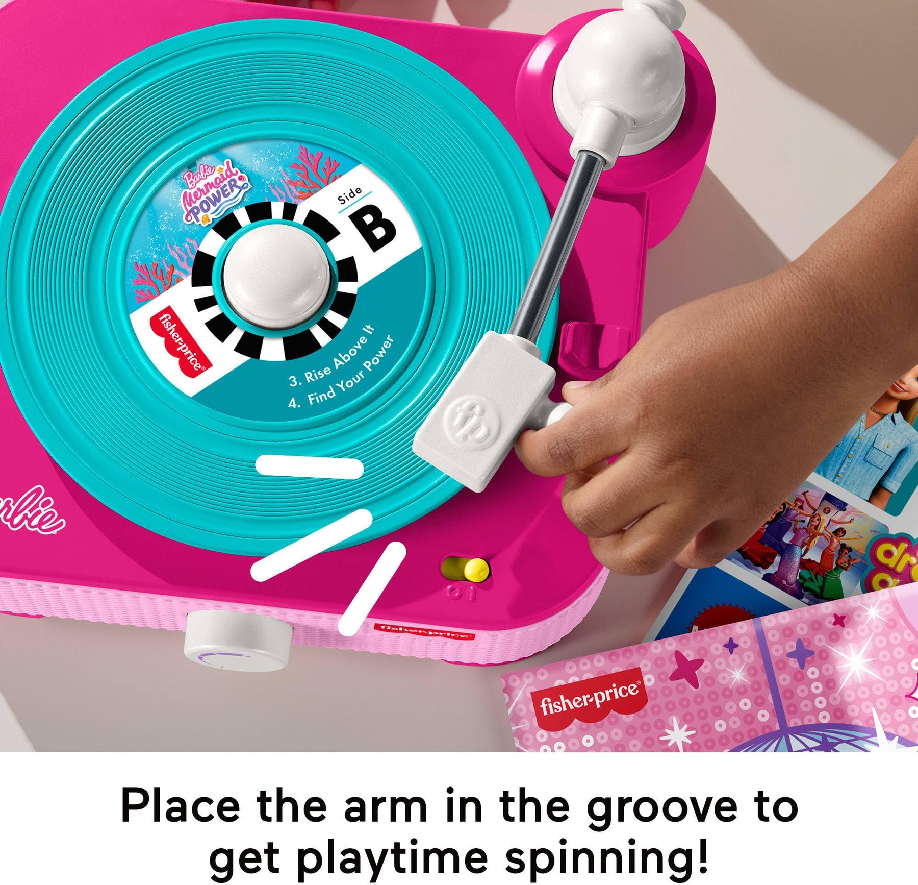 Musical Record Player Set with 5 Records