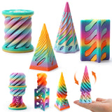 Impossible Cone Fidget Toy Set – 4 Pack