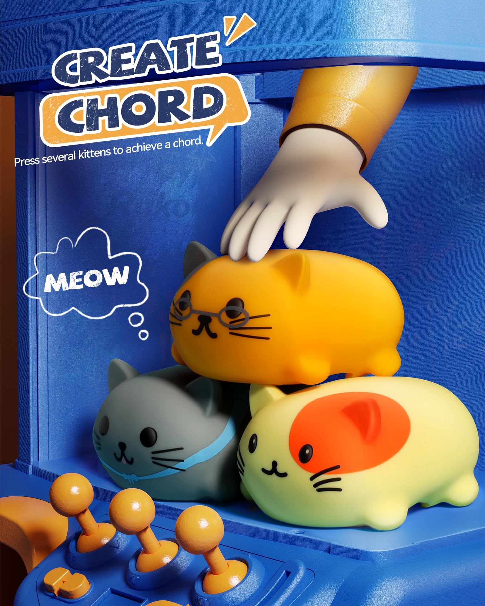 Musical Cat Piano Keyboard Set – 8 Pieces