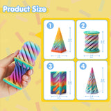 Impossible Cone Fidget Toy Set – 4 Pack