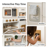 White Gold Play Kitchen Toys