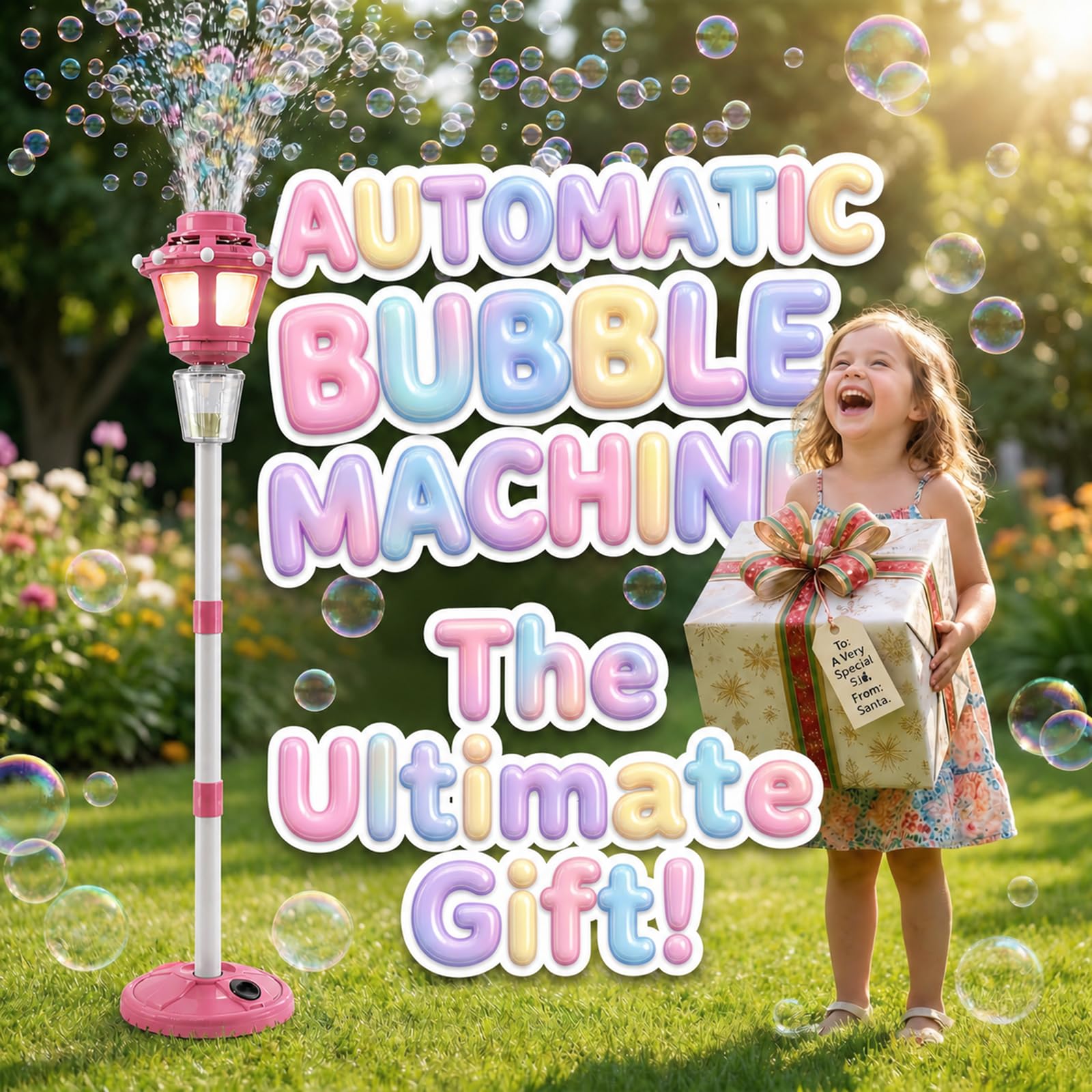 Bubble Machine with Lights & Music