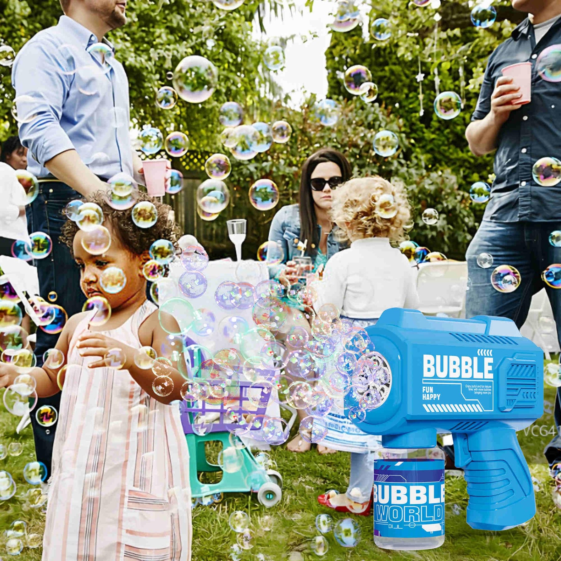 Automatic Bubble Gun Set – 8 Pack