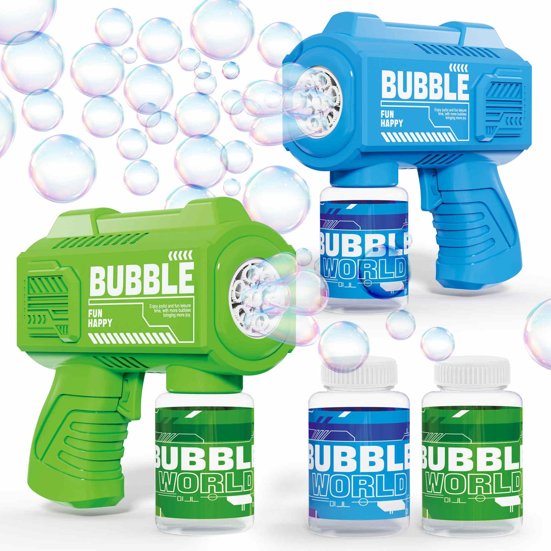 Automatic Bubble Gun Set – 8 Pack