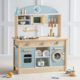 Wooden Play Kitchen Set for Kids