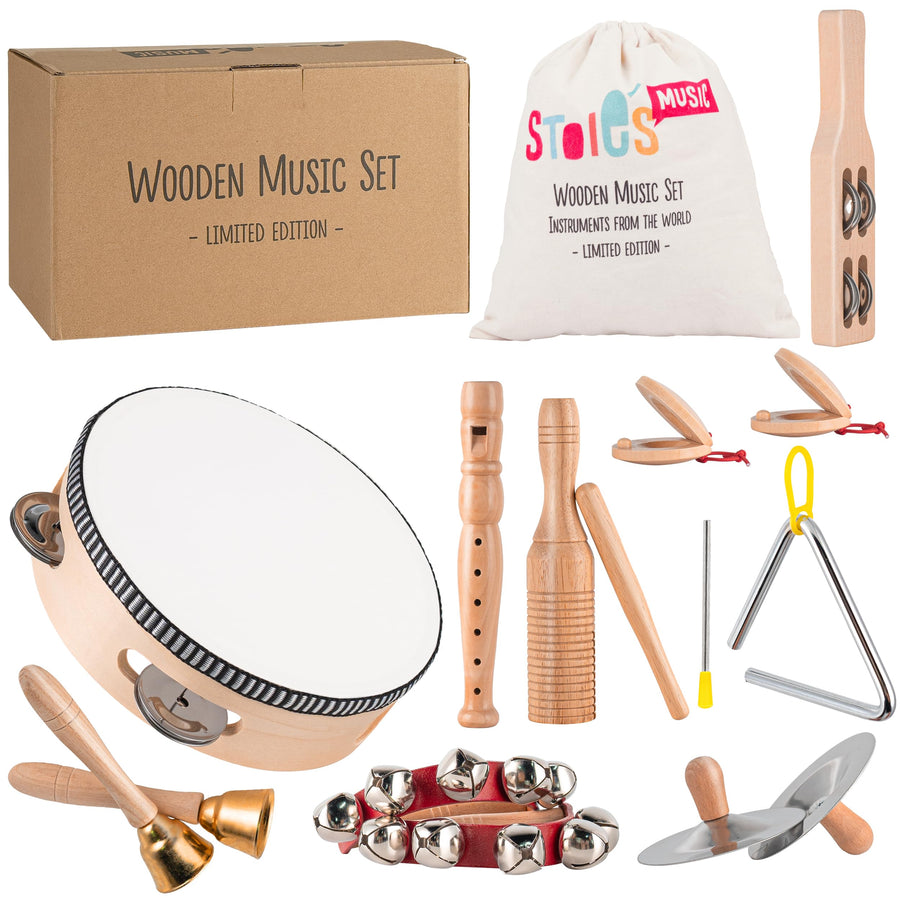 Wooden Musical Instrument Set for Kids