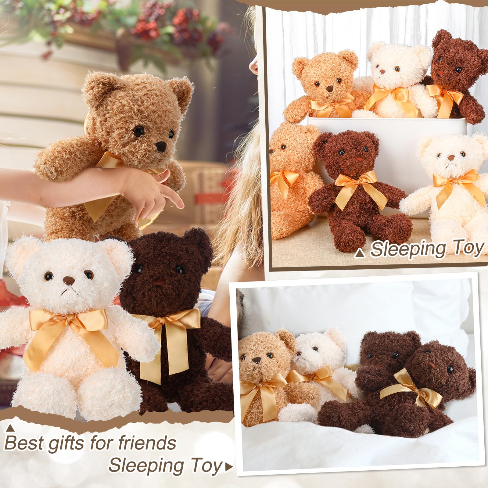 Teddy Bear Plush Set – 30 Pieces