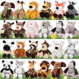 Safari Plush Animal Set – 24 Pieces