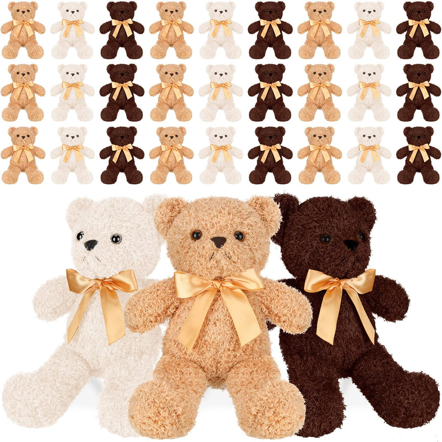 Teddy Bear Plush Set – 30 Pieces