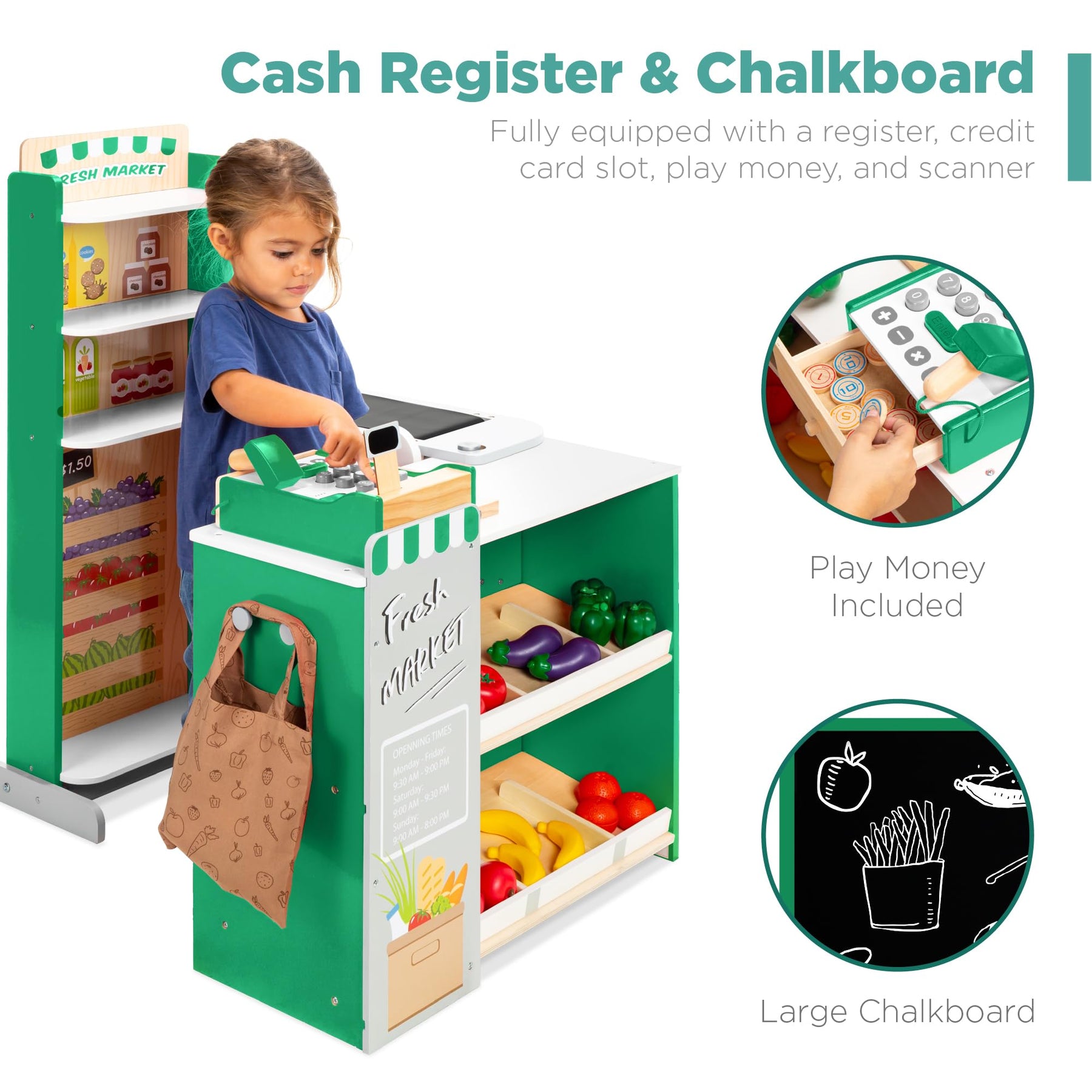Kids Grocery Store Play Set