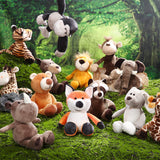 Safari Plush Animal Set – 24 Pieces