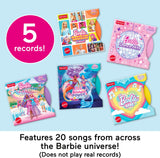 Musical Record Player Set with 5 Records