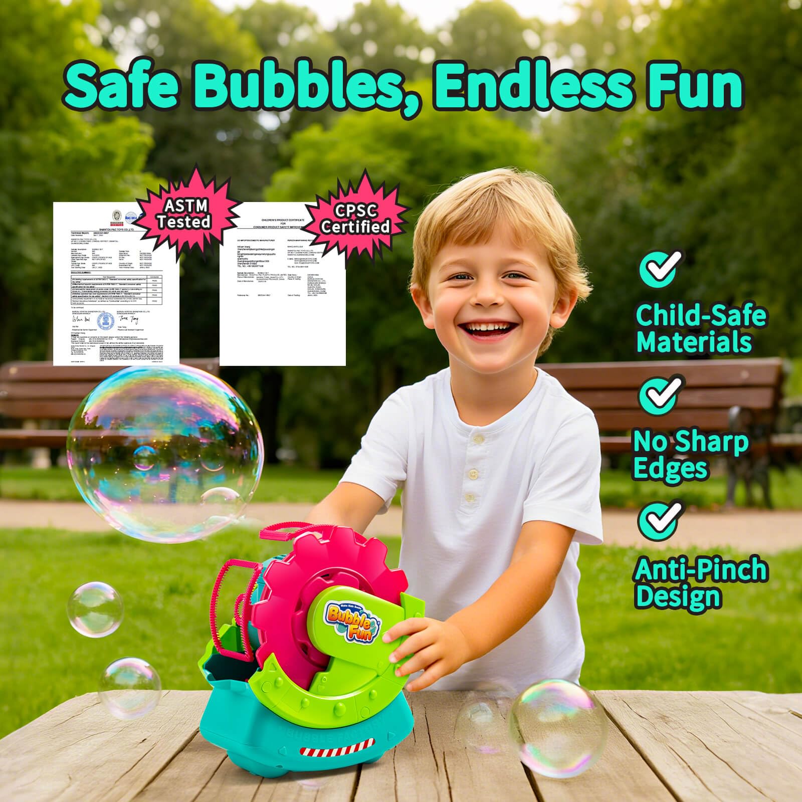 Extra Large Bubble Machine with Solution