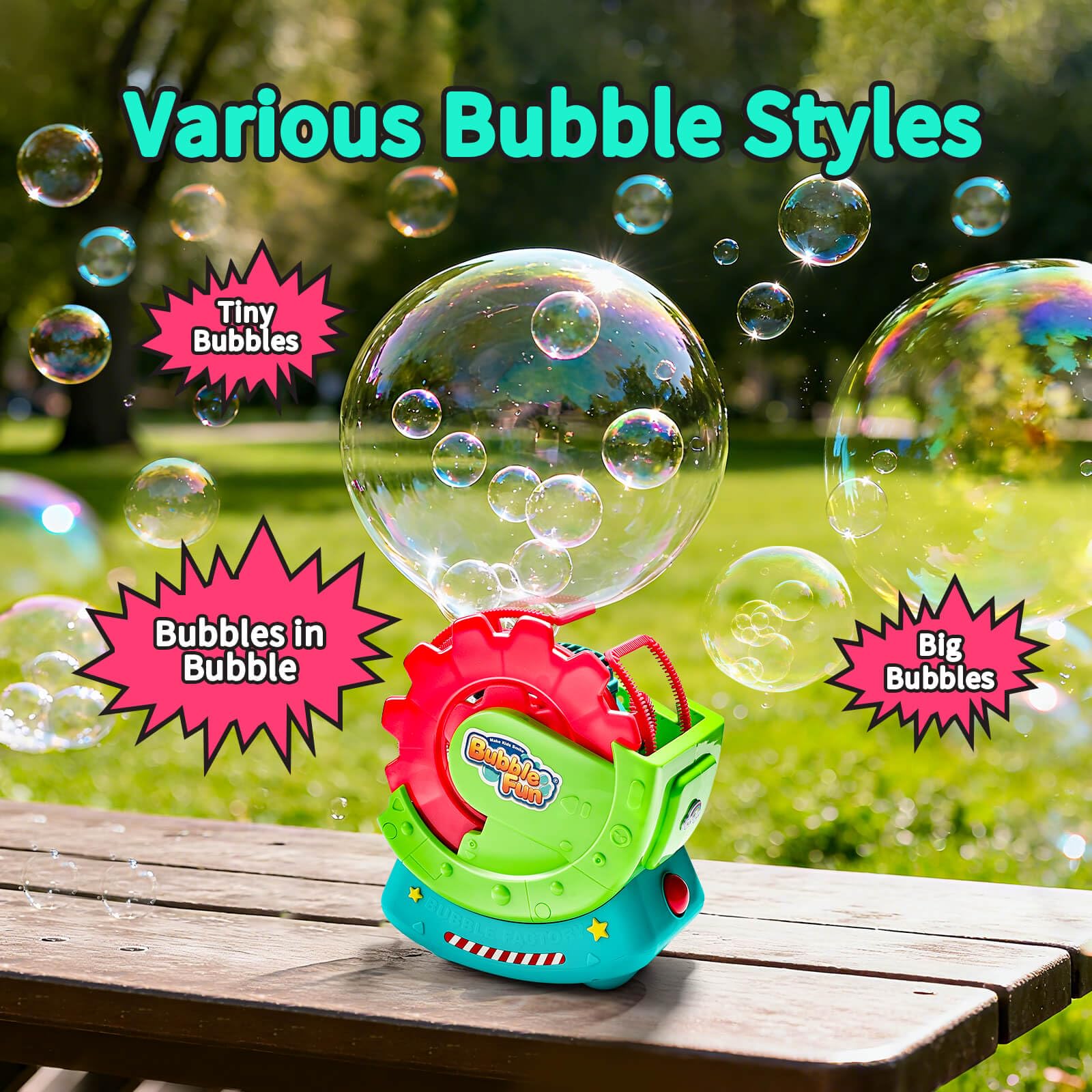 Extra Large Bubble Machine with Solution