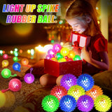 LED Light-Up Bouncy Ball Set – 12 Pieces