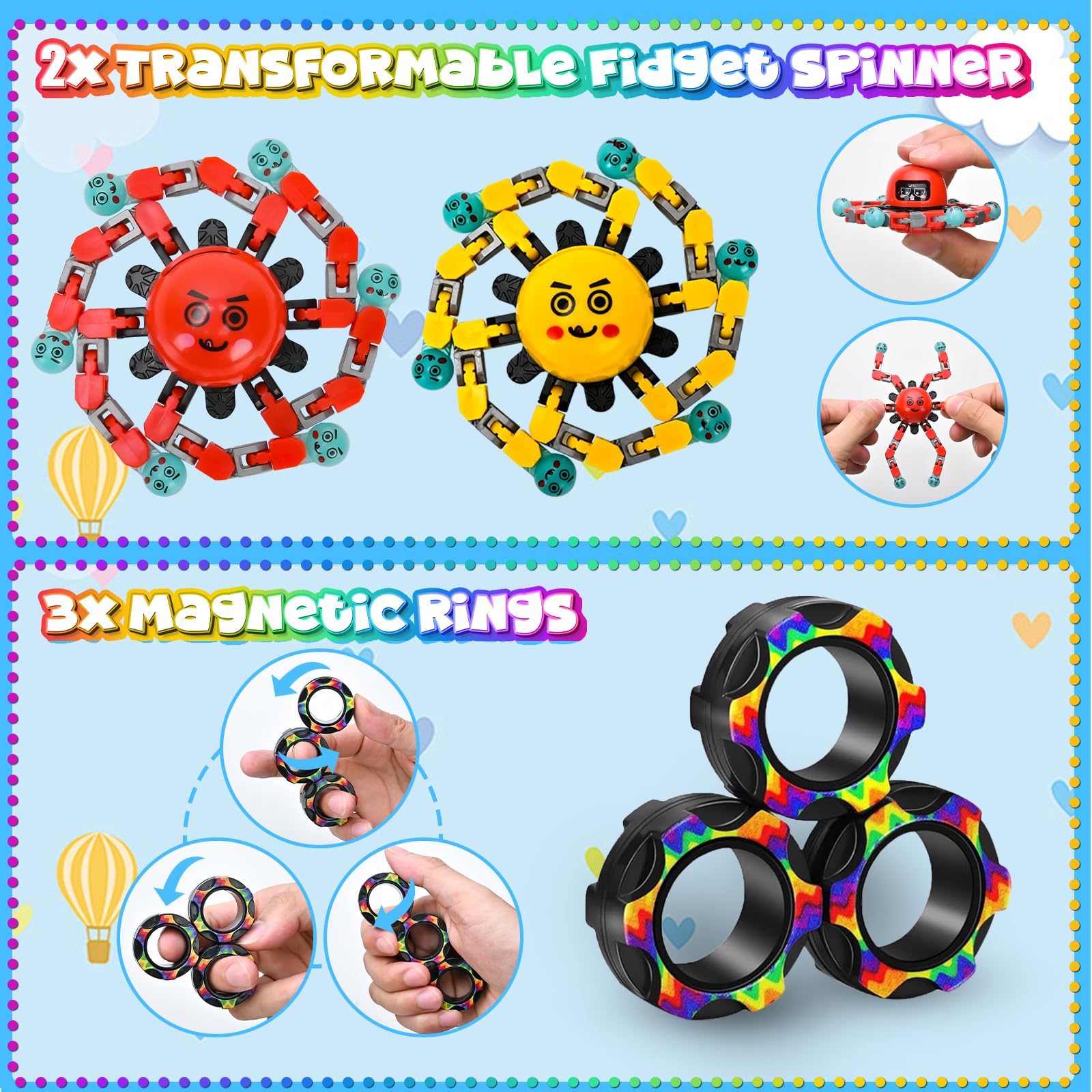 Sensory Fidget Toy Set – 15 Pack